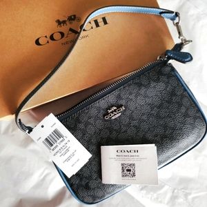 Coach handbag (black and blue)